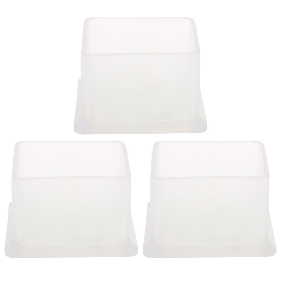 Harfington Clear PVC Chair Leg Caps End Pad Feet Cover Furniture Slider Floor Protector 4pcs Reduce Noise Anti Scratch