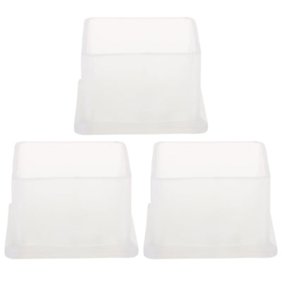 Harfington Clear PVC Chair Leg Caps End Pad Feet Cover Furniture Slider Floor Protector 4pcs Reduce Noise Anti Scratch