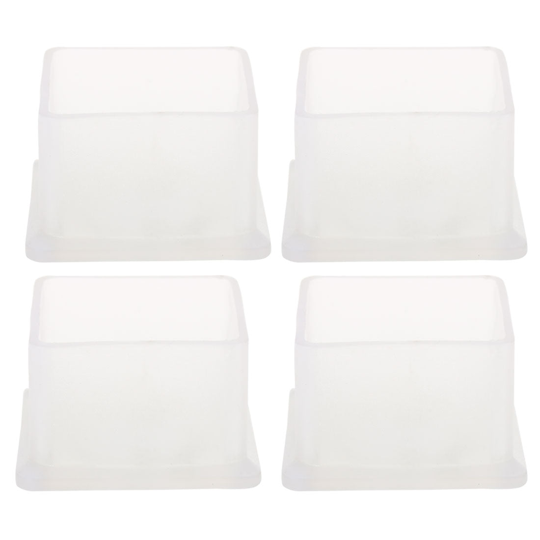 Harfington Clear PVC Chair Leg Caps End Pad Feet Cover Furniture Slider Floor Protector 4pcs Reduce Noise Anti Scratch