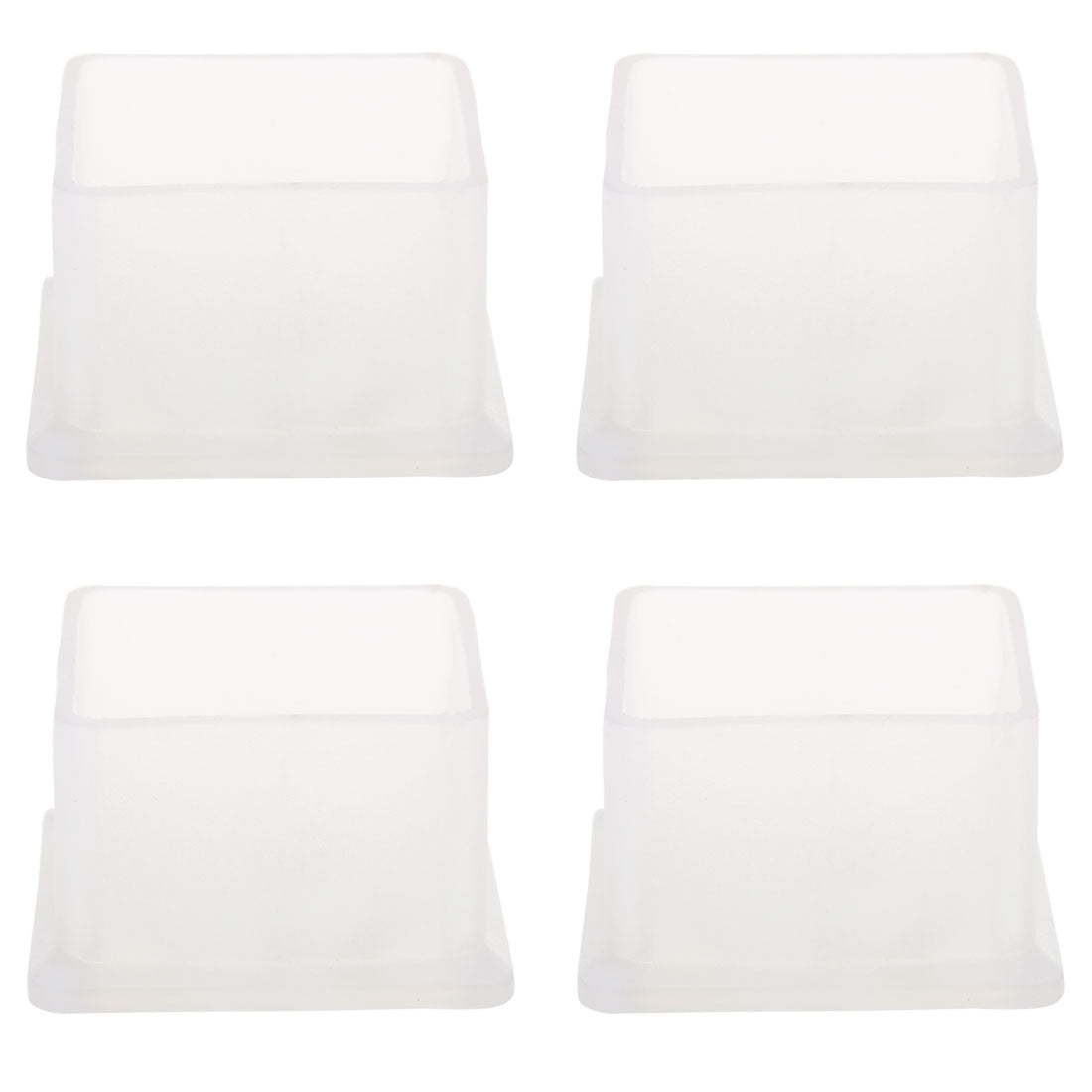 Harfington Clear PVC Chair Leg Caps End Pad Feet Cover Furniture Slider Floor Protector 4pcs Reduce Noise Anti Scratch