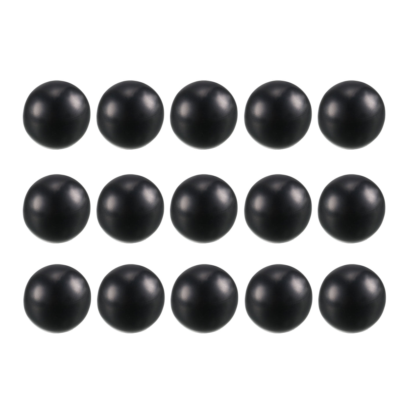 Harfington 15 Pcs Thermoset Ball Knob Female Thread Machine Handle Smooth Rim Black