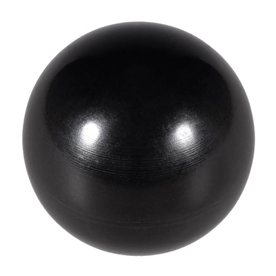 Harfington 30 Pcs Thermoset Ball Knob Female Thread Machine Handle Smooth Rim Black