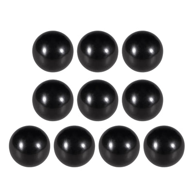 Harfington 10 Pcs Thermoset Ball Knob Female Thread Machine Handle Smooth Rim Black