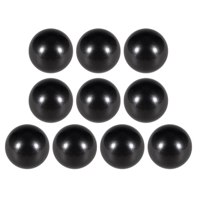 Harfington 10 Pcs Thermoset Ball Knob Female Thread Machine Handle Smooth Rim Black