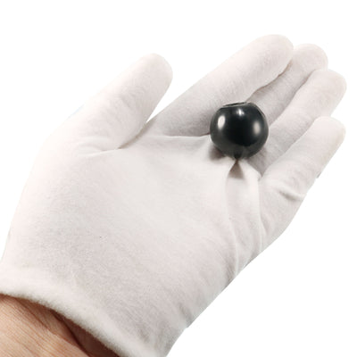 Harfington 30 Pcs Thermoset Ball Knob Female Thread Machine Handle Smooth Rim Black