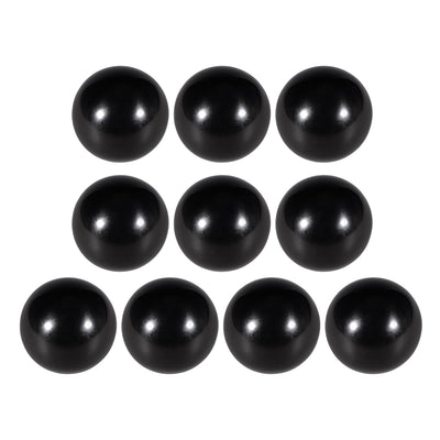 Harfington 10 Pcs Thermoset Ball Knob Female Thread Machine Handle Smooth Rim Black