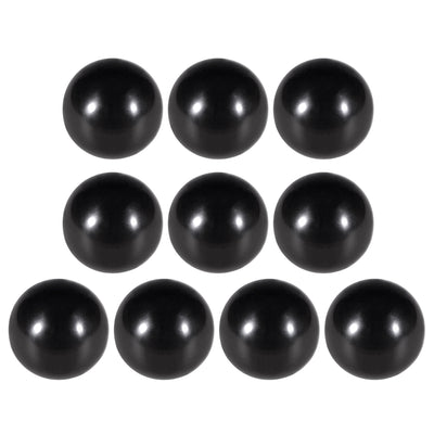 Harfington 10 Pcs Thermoset Ball Knob Female Thread Machine Handle Smooth Rim Black