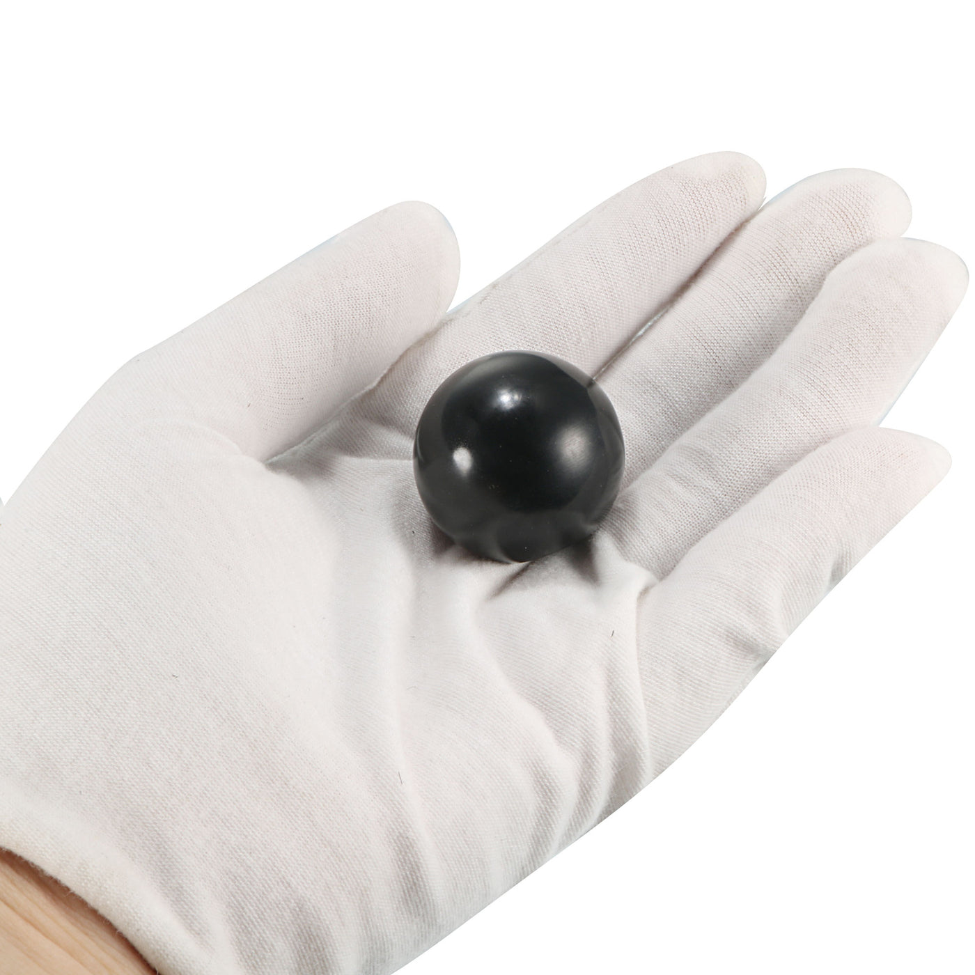Harfington 30 Pcs Thermoset Ball Knob Female Thread Machine Handle Smooth Rim Black