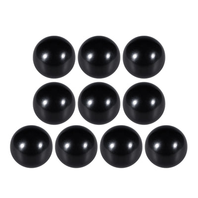 Harfington 10 Pcs Thermoset Ball Knob Female Thread Machine Handle Smooth Rim Black