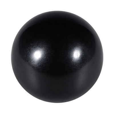 Harfington 10 Pcs Thermoset Ball Knob Female Thread Machine Handle Smooth Rim Black