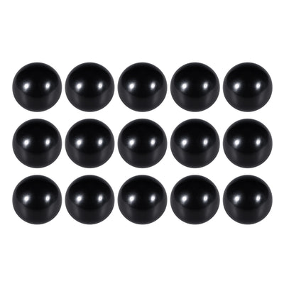 Harfington 15 Pcs Thermoset Ball Knob Female Thread Machine Handle Smooth Rim Black