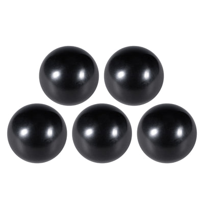 Harfington 5 Pcs Thermoset Ball Knob M10 Female Thread Machine Handle 40mm Diameter Smooth Rim Black