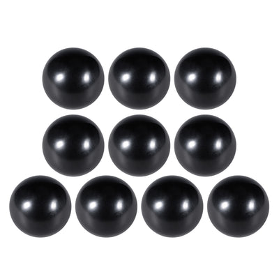 Harfington 10 Pcs Thermoset Ball Knob Female Thread Machine Handle Smooth Rim Black