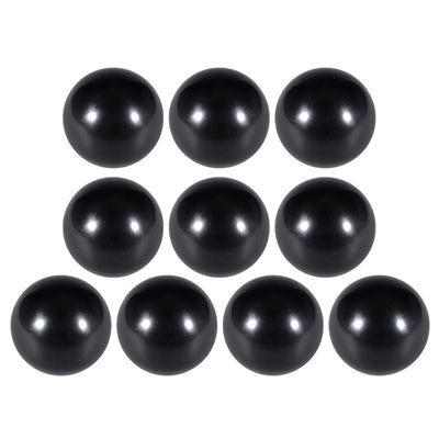 Harfington 10 Pcs Thermoset Ball Knob Female Thread Machine Handle Smooth Rim Black