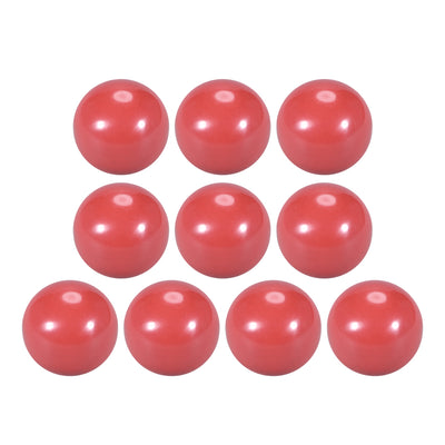 Harfington 10 Pcs Thermoset Ball Knob M6 Female Thread Machine Handle 25mm Diameter Smooth Rim Red