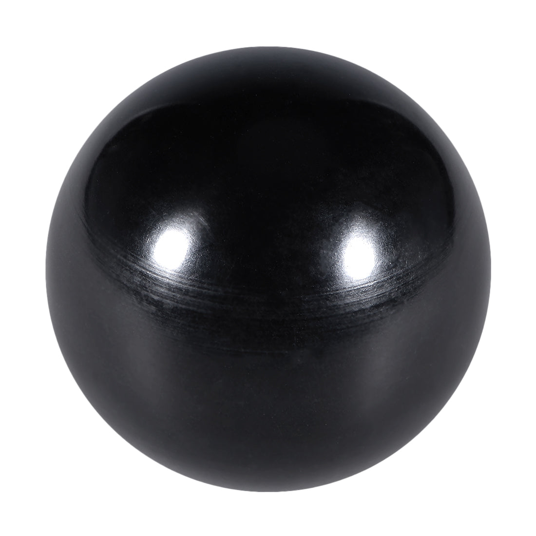 Harfington 2 Pcs Thermoset Ball Knob Female Thread Machine Handle Smooth Rim Black