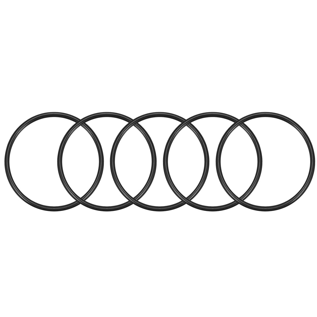 Harfington O-Rings Nitrile Rubber Round Seal Gasket 5Pcs