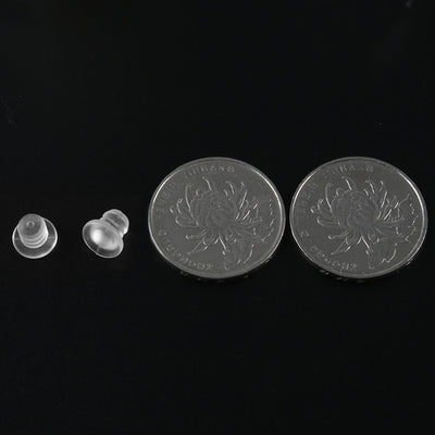 Harfington 16pcs 5mm Soft Clear Stem Bumpers Glide, Patio Outdoor Furniture Glass Table Top Anti-collision Embedded