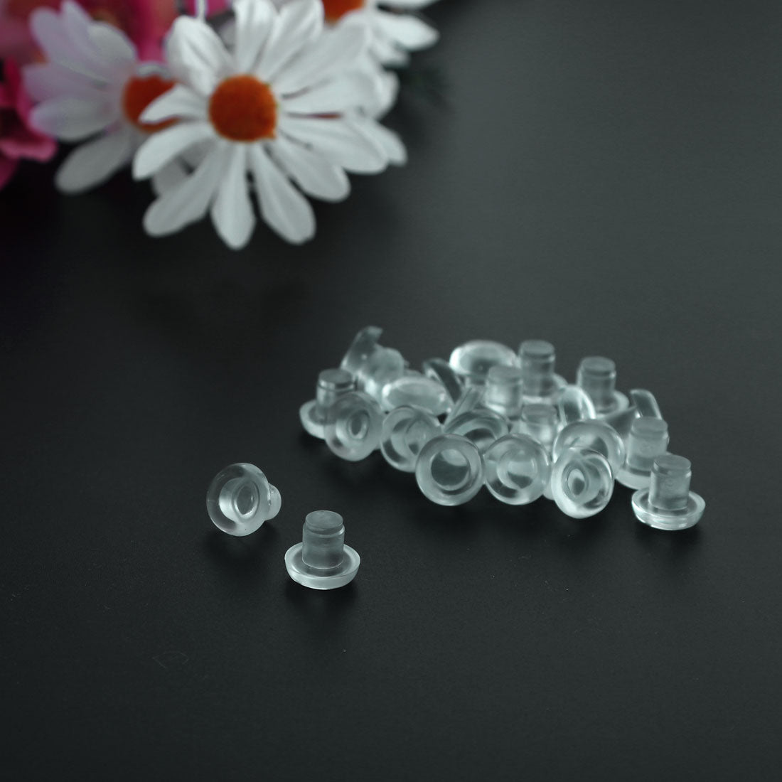 Harfington 12pcs Stem Bumpers Glide, Patio Outdoor Furniture Glass Table Top