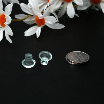 Harfington 12pcs Stem Bumpers Glide, Patio Outdoor Furniture Glass Table Top