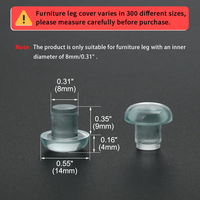 Harfington 16pcs Stem Bumpers Glide, Patio Outdoor Furniture Glass Table Top Anti-collision