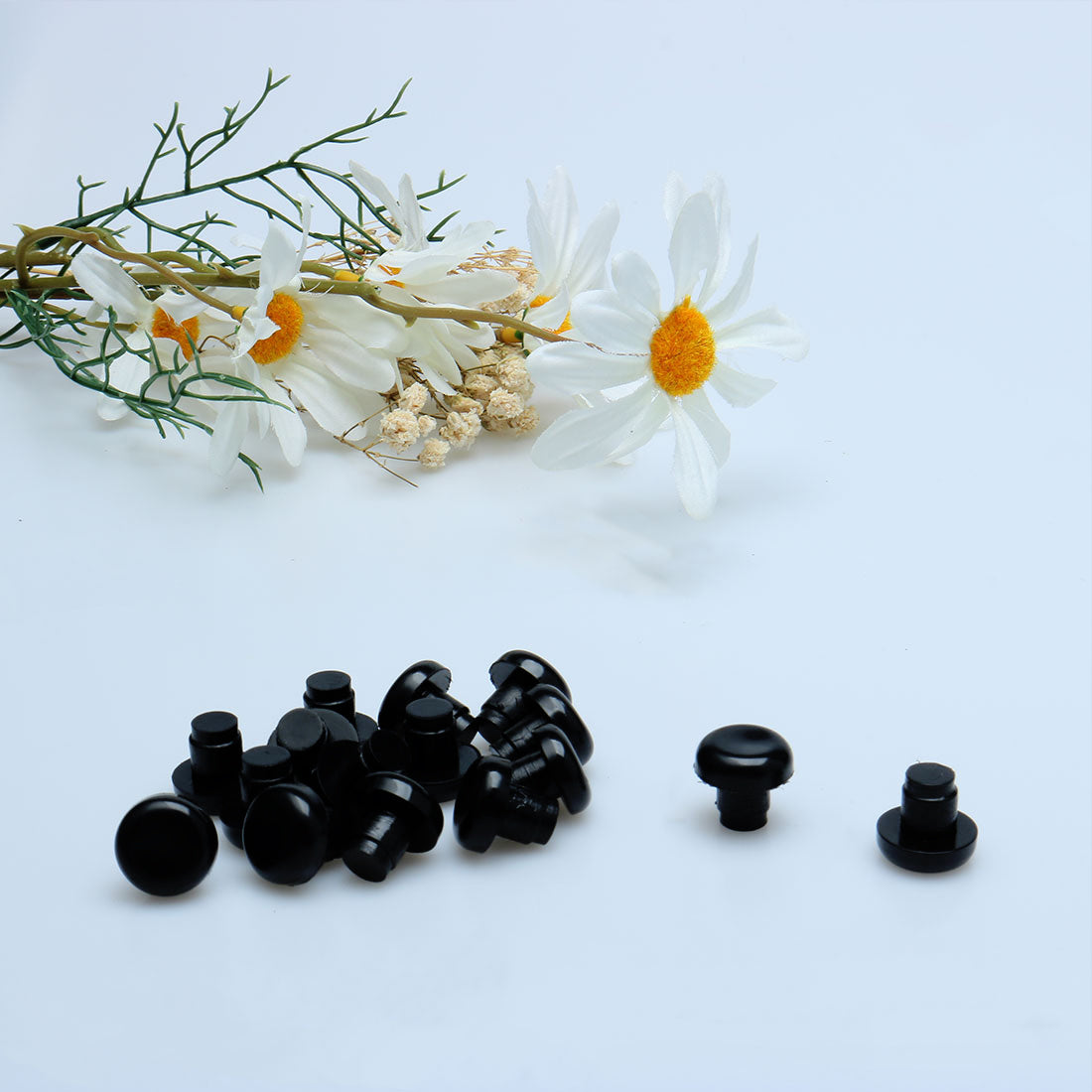 Harfington 12pcs Stem Bumpers Glide, Patio Outdoor Furniture Glass Table Top