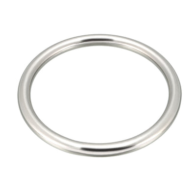 Harfington Multi-Purpose Metal O Ring Buckle Welded 96mm x 80mm x 8mm for Hardware Bag Ring Hand DIY Accessory