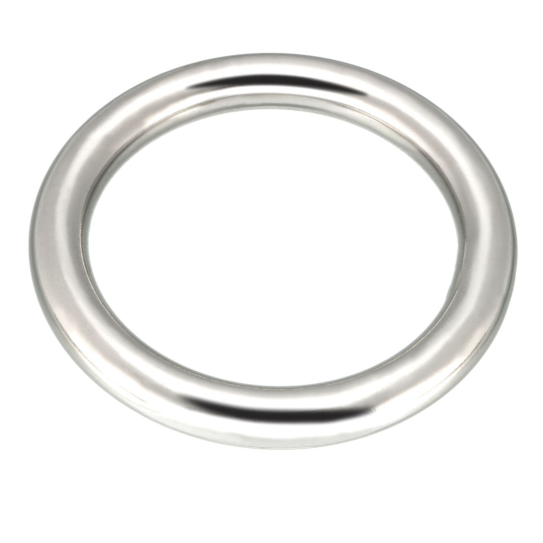 Harfington Multi-Purpose Metal O Ring Buckle Welded 80mm x 60mm x 10mm for Hardware Bag Ring Hand DIY Accessory