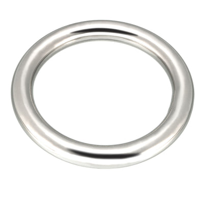 Harfington Multi-Purpose Metal O Ring Buckle Welded 80mm x 60mm x 10mm for Hardware Bag Ring Hand DIY Accessory