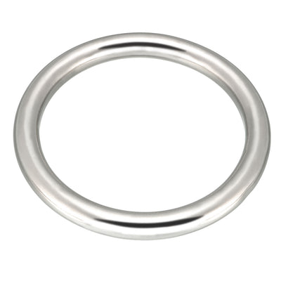 Harfington Multi-Purpose Metal O Ring Buckle Welded 76mm x 60mm x 8mm for Hardware Bag Ring Hand DIY Accessory