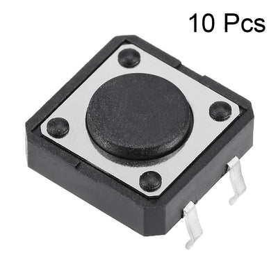 Harfington 12x12x4.3mm Panel Mini/Micro/Small PCB Momentary Tactile Tact Push Button Switch DIP 10PCS