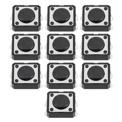 Harfington 12x12x4.3mm Panel Mini/Micro/Small PCB Momentary Tactile Tact Push Button Switch DIP 10PCS