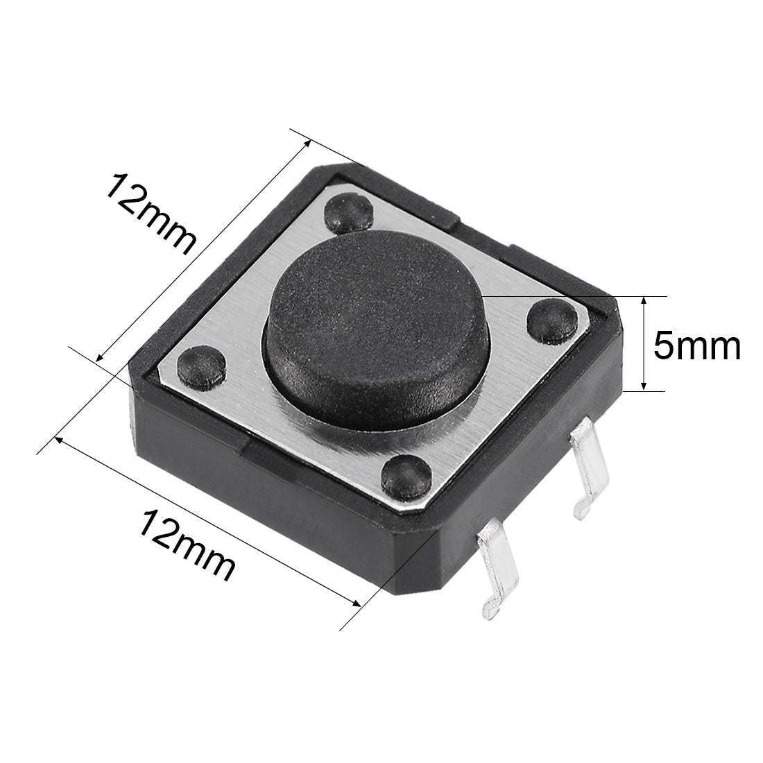 Harfington 12x12x5mm Panel Mini/Micro/Small PCB Momentary Tactile Tact Push Button Switch DIP 8PCS