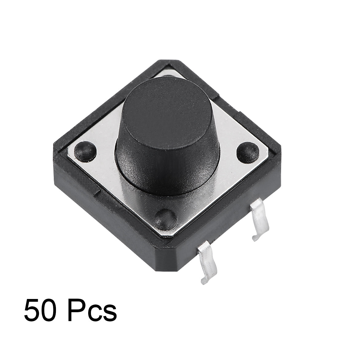 Harfington 12x12x8mm Panel Mini/Micro/Small PCB Momentary Tactile Tact Push Button Switch DIP 50PCS
