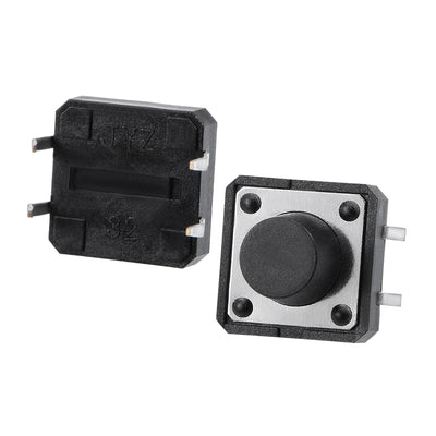 Harfington 12x12x8mm Panel Mini/Micro/Small PCB Momentary Tactile Tact Push Button Switch DIP 50PCS