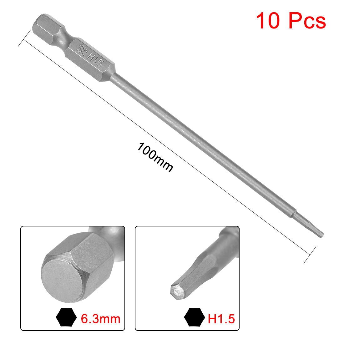 Harfington Magnetic Hex Head Screwdriver Bits, Hex Shank S2 Power Tools