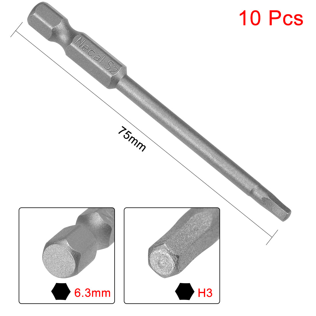 Harfington Magnetic Hex Head Screwdriver Bits, Hex Shank S2 Power Tools