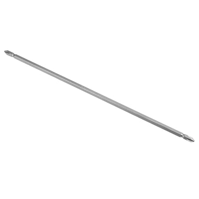 Harfington 300 mm Long 1/4" Hex Shank Dual End PH2 Phillips Screwdriver Bits S2 High Alloy Steel