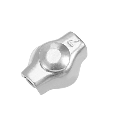 Harfington 5 Pcs 304 Stainless Steel Single Wire Rope Clip Cable Clamp Suit for 1mm-1.5mm Rope