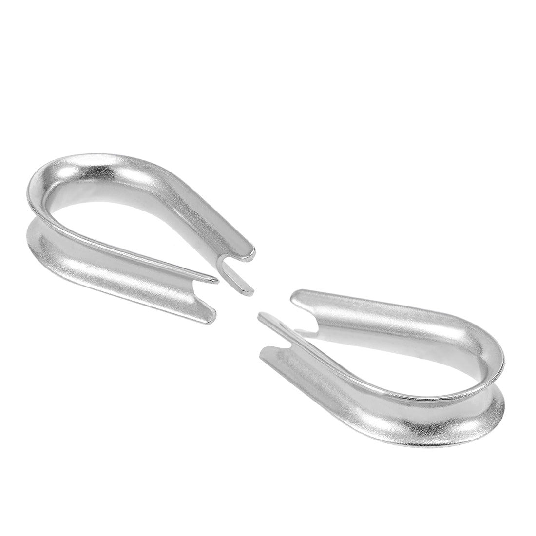 Harfington 5 Pcs M6 Stainless Steel 11/64"-7/32" Wire Rope Cable Thimbles Rigging