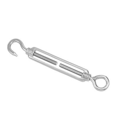Harfington M6 Stainless Steel 304 Hook & Eye Turnbuckle Wire Rope Tension