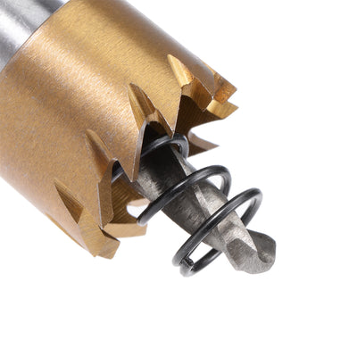 Harfington 12-24mm HSS Drill Bit Hole Saw Stainless High Speed Steel Metal Alloy