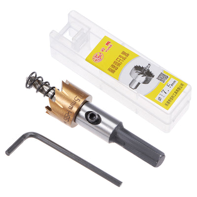 Harfington 12-24mm HSS Drill Bit Hole Saw Stainless High Speed Steel Metal Alloy