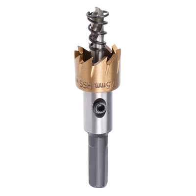 Harfington 12-24mm HSS Drill Bit Hole Saw Stainless High Speed Steel Metal Alloy