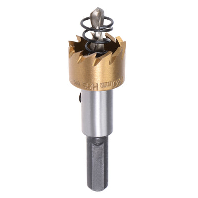 Harfington 12-24mm HSS Drill Bit Hole Saw Stainless High Speed Steel Metal Alloy