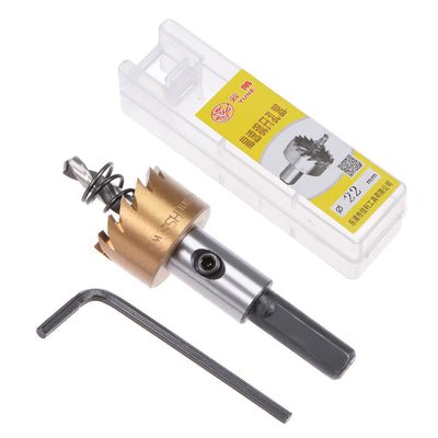 Harfington 12-24mm HSS Drill Bit Hole Saw Stainless High Speed Steel Metal Alloy