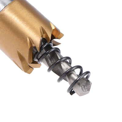 Harfington 12-24mm HSS Drill Bit Hole Saw Stainless High Speed Steel Metal Alloy