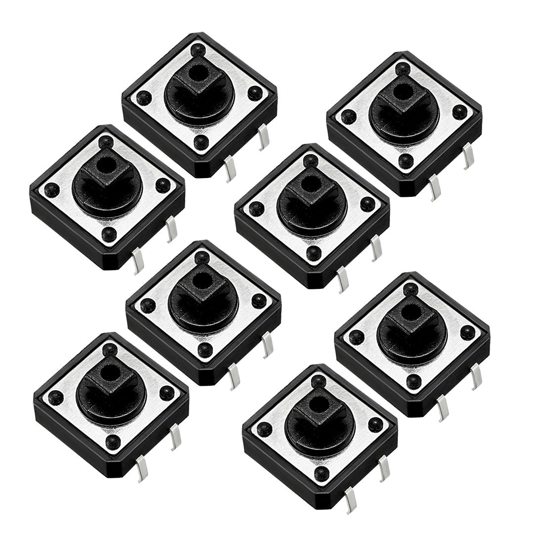 Harfington 12x12x7.3mm Panel Momentary 4-Pin PCB DIP Tactile Tact Push Button Switch 10PCS