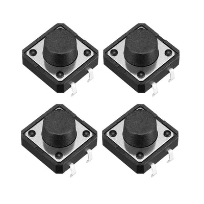 Harfington 12x12x7mm Panel Momentary 4-Pin PCB DIP Tactile Tact Push Button Switch 20PCS