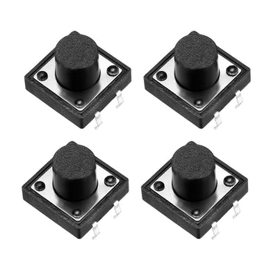 Harfington 12x12x9mm Panel Momentary 4-Pin PCB DIP Tactile Tact Push Button Switch 10PCS